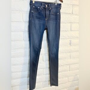 Rag and Bone High Rise Ankle Skinny Jean